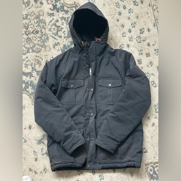 Carhartt Black Military Field Jacket with Hood
